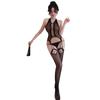 Sex underwear women's sexy perspective hollow romper neck mesh stockings uniform 0
