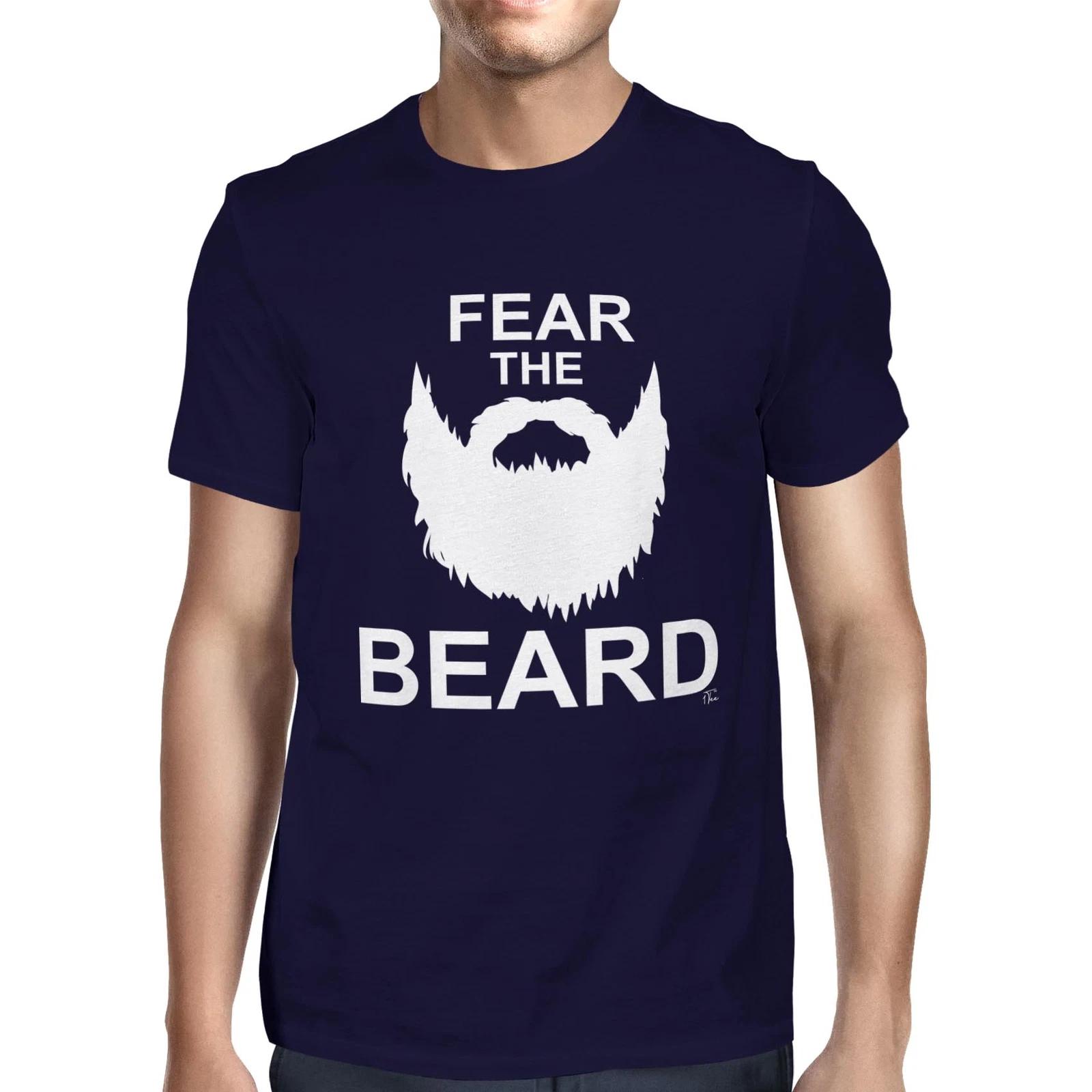 1Tee Mens Fear The Beard T-Shirt L