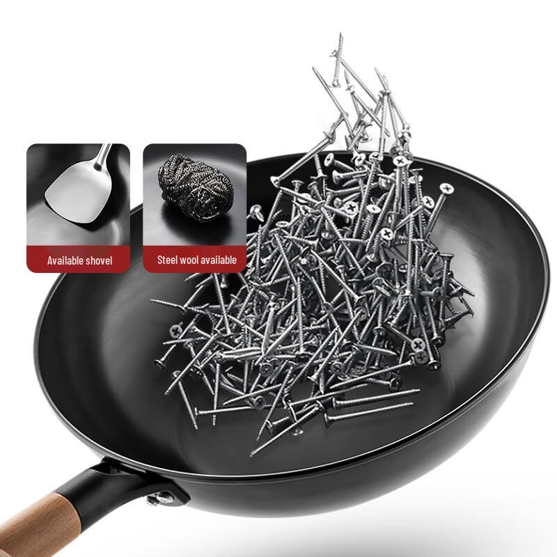 maxcook Nitrierter Eisen-Wok