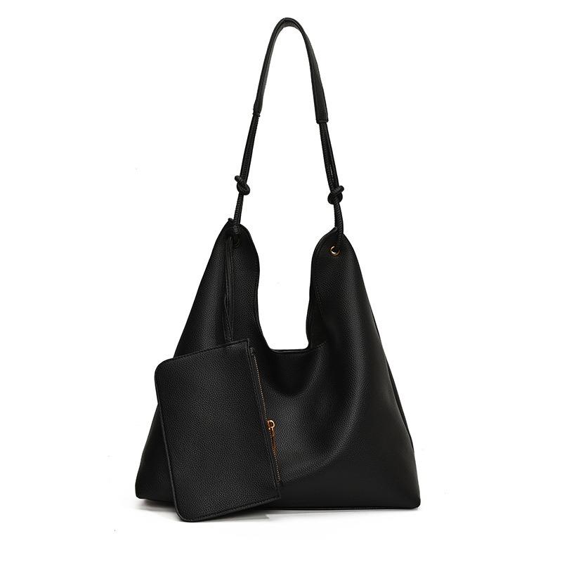 Retro Tote Bag Women's New Autumn and Winter Popular Large-capacity Shoulder Bag Niche Design Commuter Bag