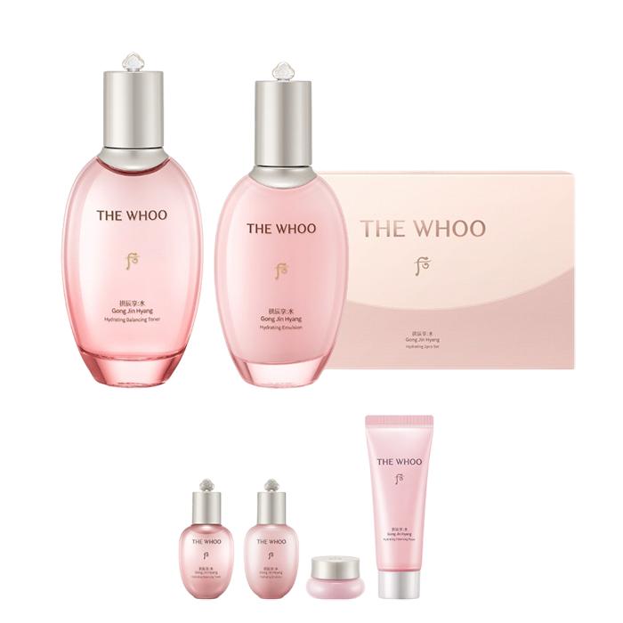 The History of Whoo Gongjinhyang Soo Vital Hydrating 2-Piece Set – Deep Moisture & Soothing Care for Sensitive Skin, Korean