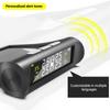 Car Solar Powered TPMS Tyre Pressure Monitoring System with 4 Sensors Digital LCD Display Auto Security Alarm Tester Automotive Test