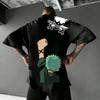 Unisex Tričko s grafikou Zoro Pánské Dámské Streetwear Bavlněné Krátký Rukáv Tričko 2026 Letní Oversized Ležérní Vrcholy Y2k