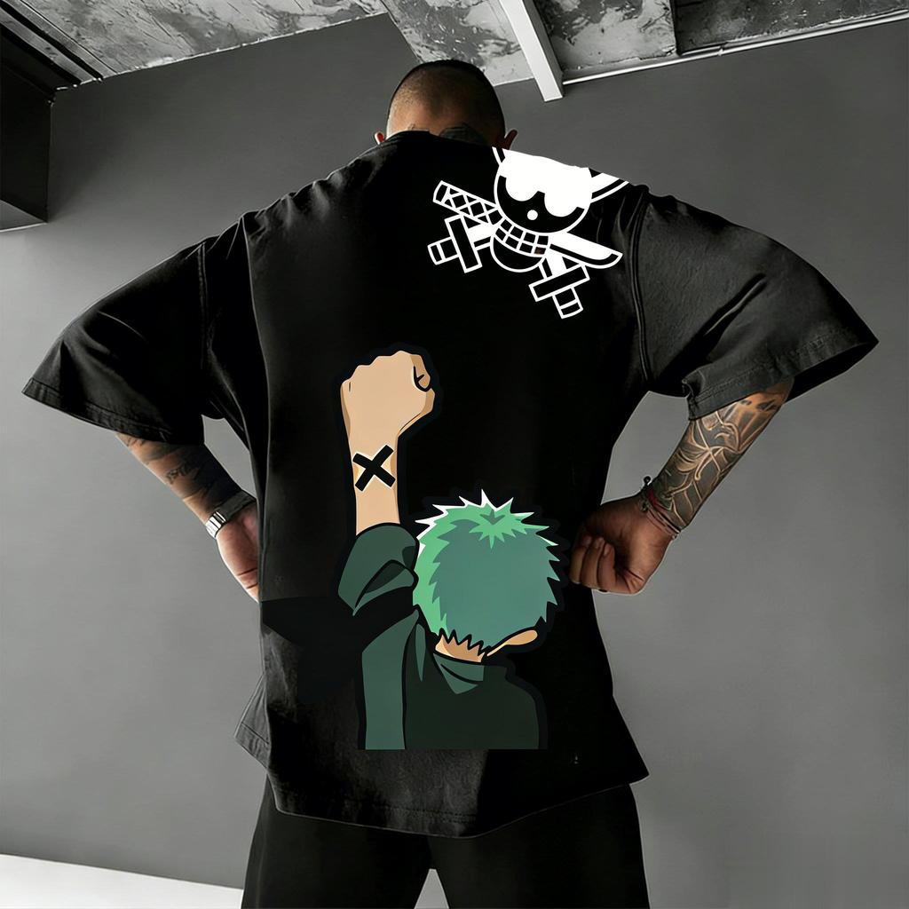 Unisex Tričko s grafikou Zoro Pánské Dámské Streetwear Bavlněné Krátký Rukáv Tričko 2026 Letní Oversized Ležérní Vrcholy Y2k