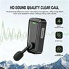 KEBIDU C10 Motorrad Fahrradhelm Intercom Headset, 520m 2-Wege Bluetooth 6.0 Interphone, IPX5 Wasserdicht 10H Spielzeit Musik Teilen Helm Kopfhörer