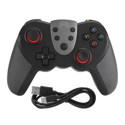 T17 ABS Bezdrôtový Bluetooth Herný ovládač Joystick Vibrácie Gyroskop Gamepad pre SwitchČierna