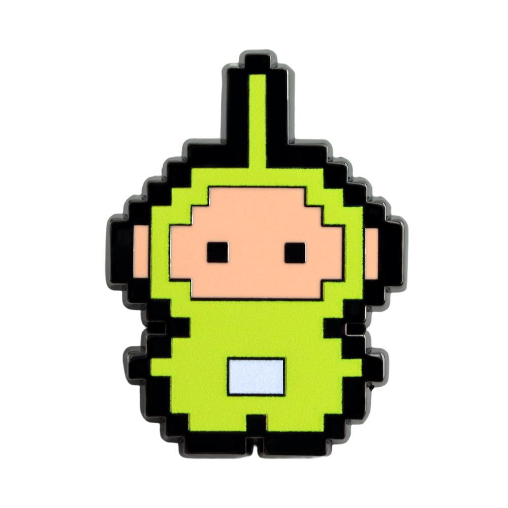 Кавайная брошь Телепузики Пиксельный Дипси - Подарок в стиле ретро-анимации 90-х флуоресцентный зеленый