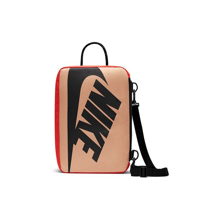 

Nike Classic Large Logo Portable Storage Zipper Polyester Shoe Box Bag Crossbody Bag Men bags Black Yellow DQ5592-010 Black Hemp Yellow