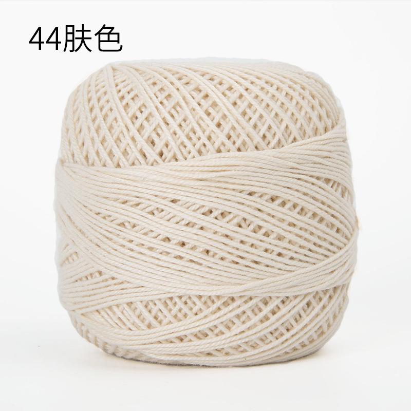 50g/ Roll Pure Cotton Lace Thread DIY Hand-knitted Bag Summer Hat Crochet Flowers Cotton Thread 50 Colors