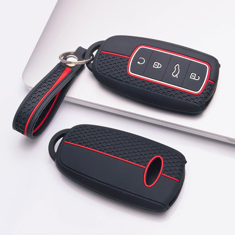 Key Cover for Chery Tiggo7 Tiggo8 Tiggo5X Arrizo5 Arrizo6 with Keychain Anti-Scratch Guard Shockproof Protection Soft Grip Texture