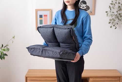 Azumaya-kk RKC-173DM Recliner, Denim, 38cm Wide x 43-52cm Deep x 47-23cm High