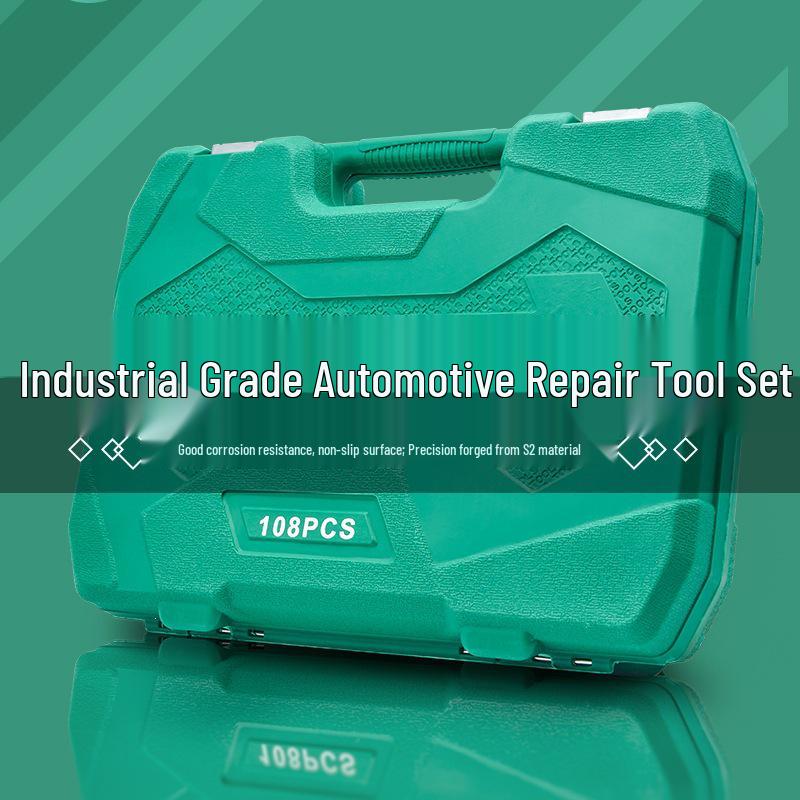 108-Piece Multi-Function Ratchet Socket Wrench Set for Auto and Motorcycle Repair