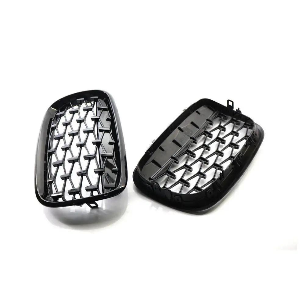 For BMW X5 E70 X6 E71 2007-2013 ABS Car Grille Front Kidney Grill Diamond Style Chrome Black 51137157687 51137157688 51137185223