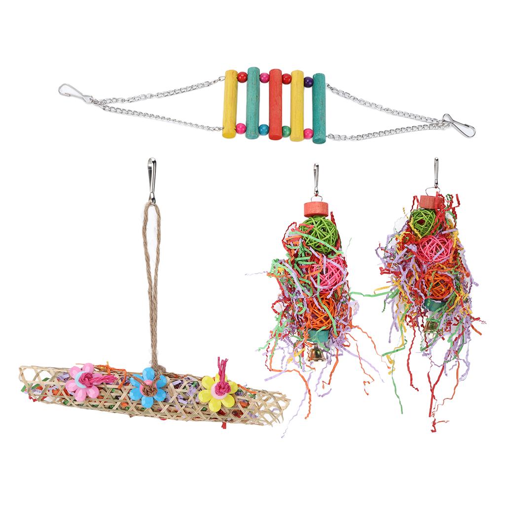 Spielzeug zum Zerkleinern von Vögeln, zum Kauen von Vögeln, zum Aufhängen von Spielzeugen für kleine Sittiche, Nymphensittiche, Wellensittiche