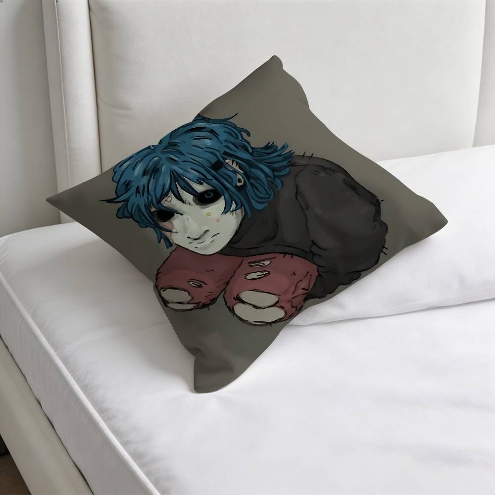 Game Sally Face Square Pillow Cover Decorative Throw Pillow Case for Sofa Couch Bed Home Car Living Room Decoration