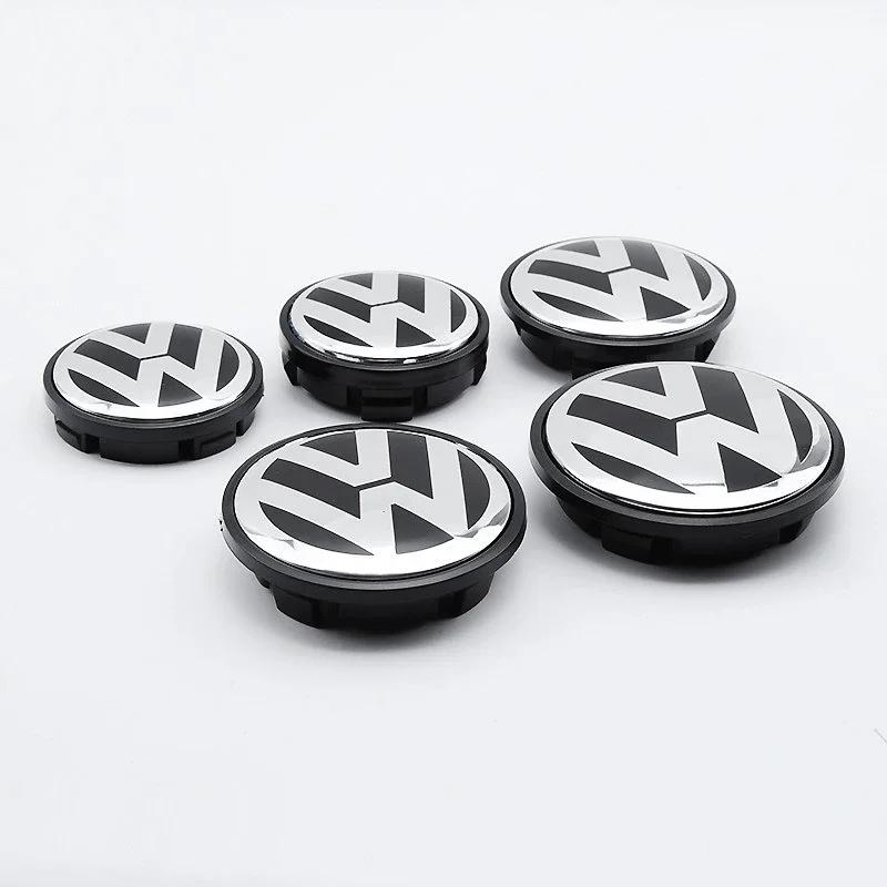 4pcs 56/60mm Wheel Center Cap Logo Hub Cover Badge Emblem Car Accessories For Volkswagen Tiguan VW GTI TOURAN PASSAT GOLF POLO