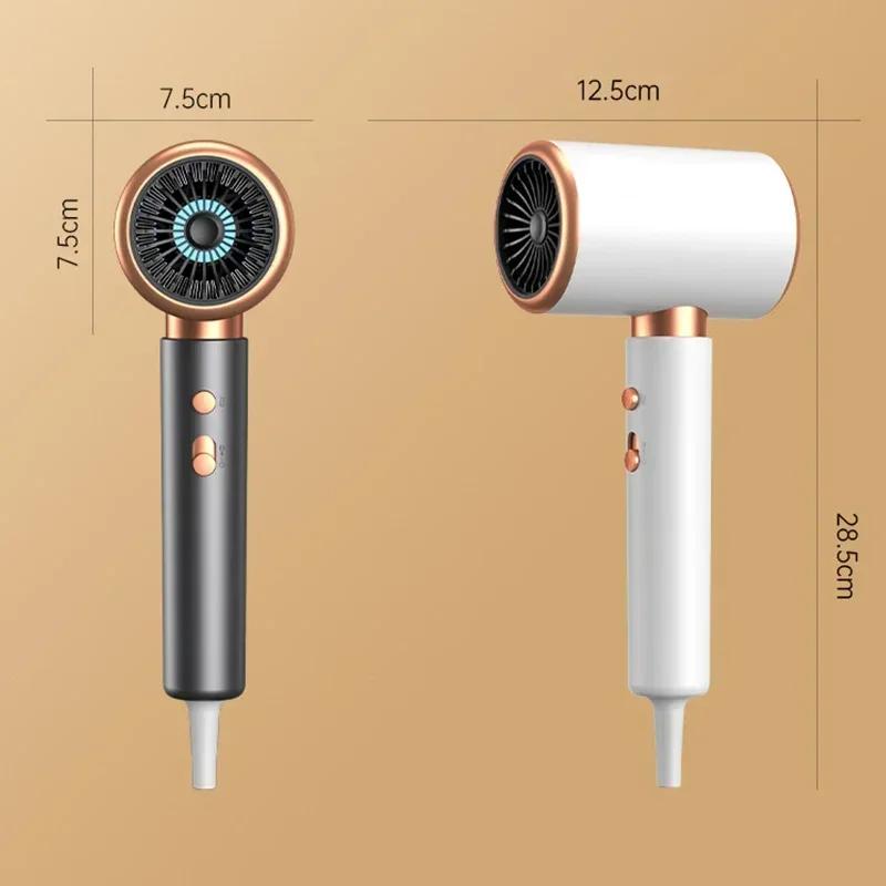 2000W Professional Hair Dryer, Negative Lonic Blow Dryer, Low Noise Electric Hair Salon Tool, 3 speeds Hot Cold Wind Hair Care