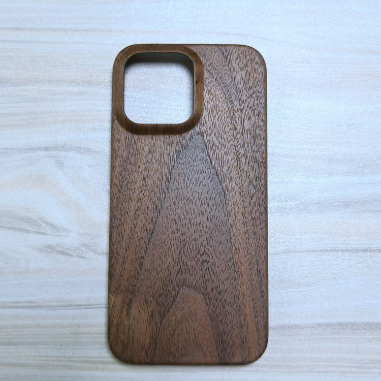 Hülle aus Holz für iPhone 14 Pro Max - Schutzhülle aus Massivholz, Hartschalen-Apple-Hülle