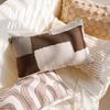 Luxury and Retro Bedroom Headboard Cushion Simple and Sophisticated High-Style Throw Pillow Cover Brown Color Sofa Cushion