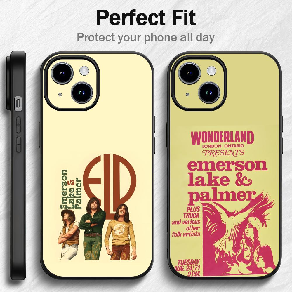 Art Rock elp E-emerson Lake & Palmer Handyhülle für iPhone 12-17 Air Plus Pro Max Satiniert Glänzend Bunt Tolles Geschenk