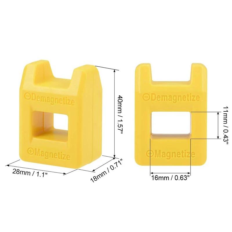 Mini Magnetisator Demagnetisator Skruvmejsel Magnetiskt Verktyg för Upplockning Lämpligt för Skruvmejselspetsar Borrskär