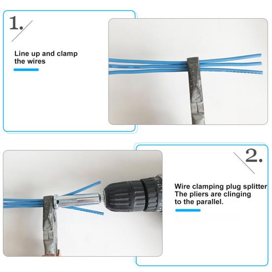 Universal-Drahtverdrehwerkzeug, Kabelabisolierzange, hohe Härte, rostfrei, kompakte Größe, tragbar, Kabelverdreher, Abisolierwerkzeug