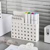 Wall Mounted Magnetic Storage Box Punch Free Tableware Container Practical Pen Holder  Living Room