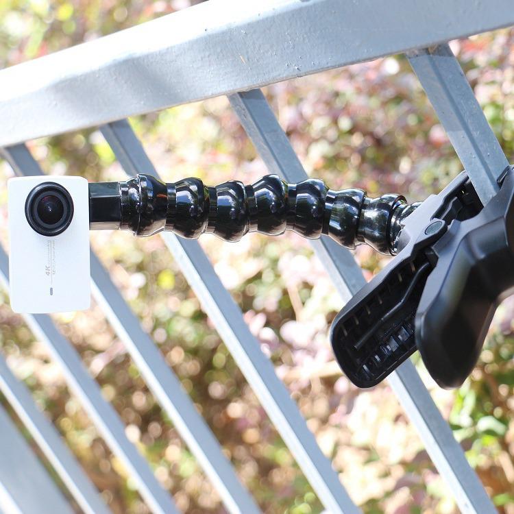 GoPro Xiaoyi Flexible Snake Arm Clamp for Mountain Dog Sports Camera - 4, 8, 12 Sections