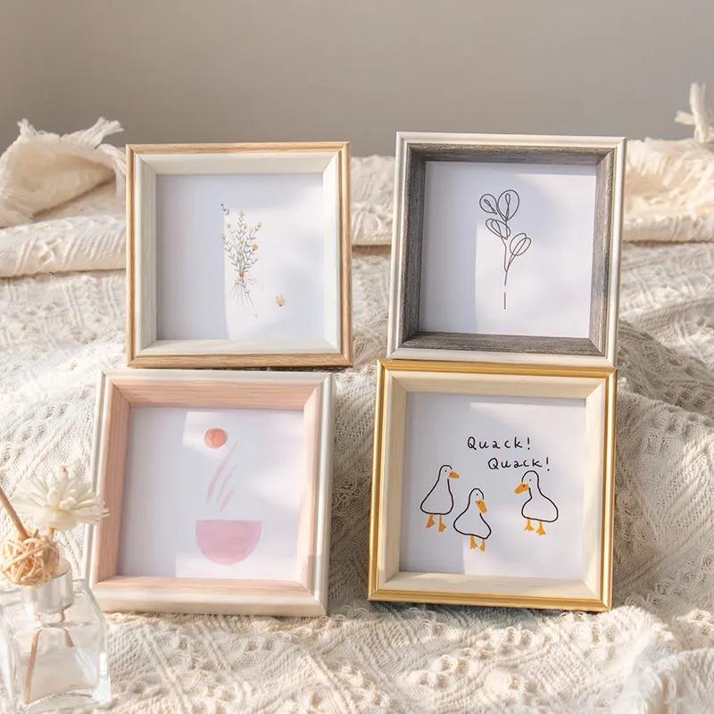 5 6 7 8 10 Inch Resin Photo Frame Nordic Style Photo Frame Home Desktop Decorative Ornaments Bedroom Bedside Photo Frame