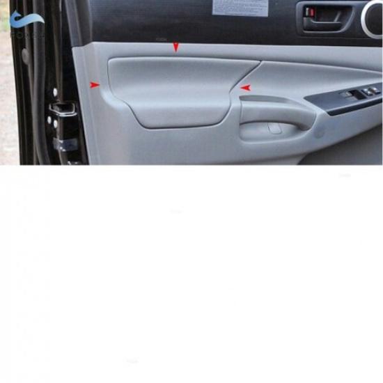 2xInner Grey Leather Front Door Armrest Panel Cover For Toyota Tacoma 2005-2015