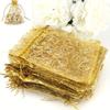 100pcs Organza Drawstring Bags- Wedding,Birthday Party Gifts and Decorative Ribbon Gift Wrapping Chiffon Small Bags,Fabric Bags