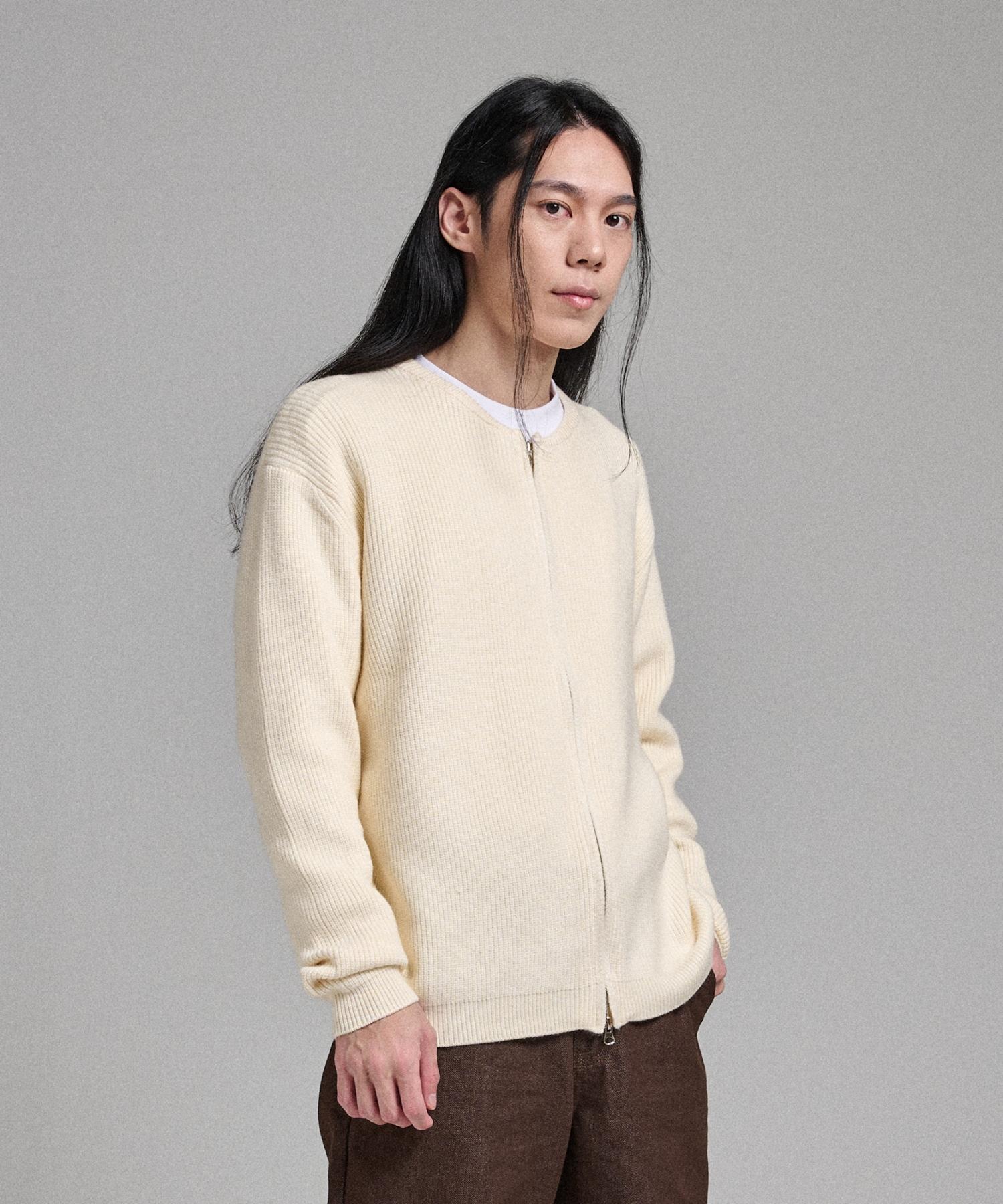 Analog Mood 2-Way Round Cardigan Knit (Cream) Free
