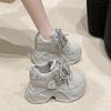 10CM Women Casual Platform Sneakers High Heels New Spring Sports Vulcanized Shoes Cute Trainers Chunky Sneakers Zapatos Mujer