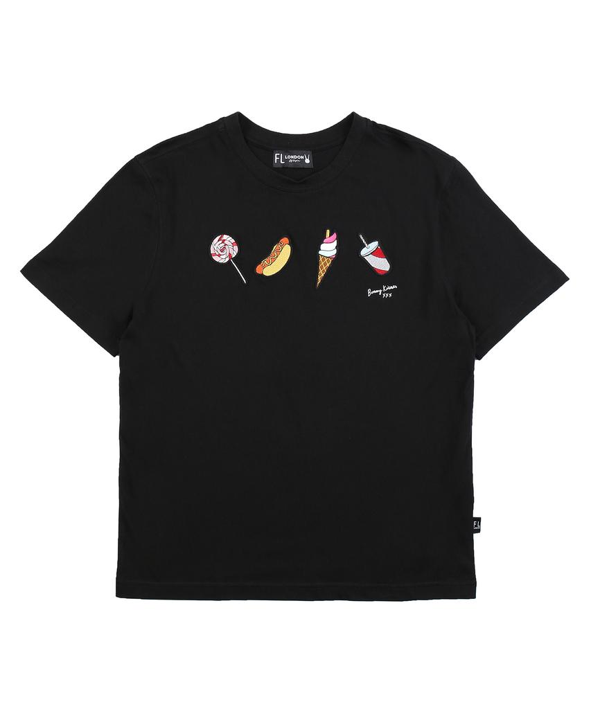 Pipilapin Women'S Snack Wappen Emblem Short Sleeve T-Shirt/Fm9Wts09F White
