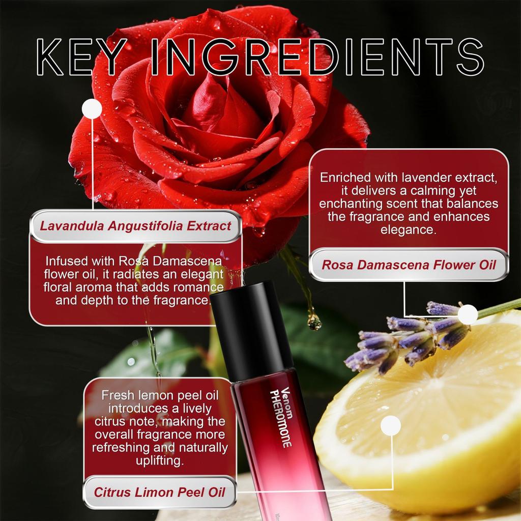 Damen Parfüm Kugel Rose Lavendel Parfüm Neu Langanhaltendes Liebesparfüm 10ml