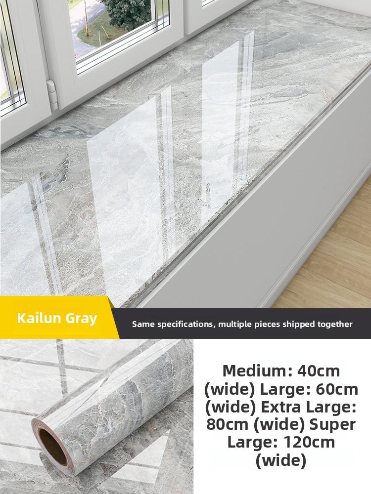 Marble Window  Sticker Thickened Waterproof Sun Protection Bedroom Window Sill Wall Paper Transformation Modern Simple St...