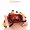 Rosewood Carved Pixiu Ornament: Gourd & Dragon Turtle Handicraft