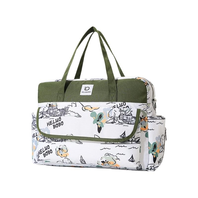 Modna Wielofunkcyjna Torba dla Mamy Wodoszczelna i Stylowa Przechowywanie Pieluch Wiele Wzorów dla Kobiet w Ciąży!