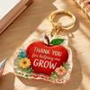 8pcs Inspirational Mini Key Chains Teacher Appreciation Bag Charm Key Ring  Souvenir