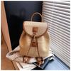 Woven straw bag women's large-capacity new summer leisure backpack student schoolbag travel backpack