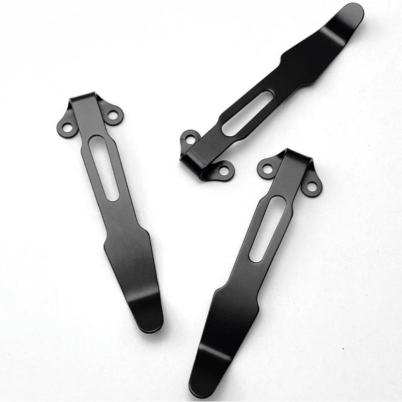1 ks nářadí DIY příslušenství držák na nůž skládací klip z nerezové oceli zadní klip kapesní držák na nůž klip venkovní příslušenství se 3 šrouby