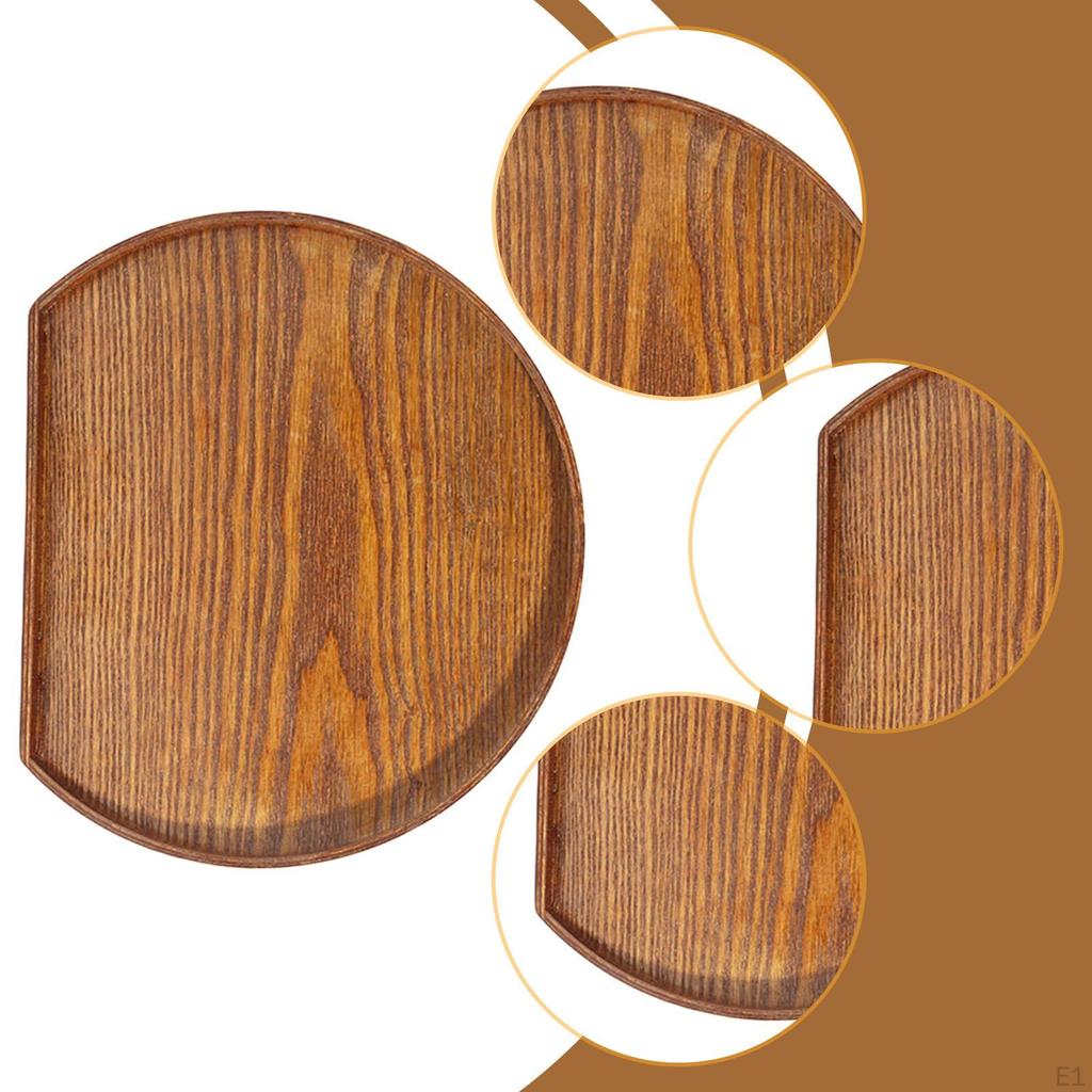 Decorative Wooden Serving Tray In The Shape of A for Desserts And Dried Fruits