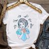 Vintage Disney Snow White Birds And Apple Sketch Shirt, Disneyland Vacation Trip Unisex T-shirt Family Birthday Gift Adult Kid Toddler Tee