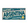 Chile Argentina Ecuador Colombia License Plate Landmark Metal Sign City State Decorative Car Plate Garage Club Bar Wall Decor