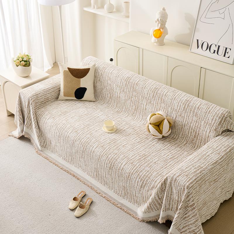 French Cream Style Sofa Cover Cloth Universal in All Seasons Anti-cat Scratching Sofa Towel Full Cover Cover Blanket Versatile.