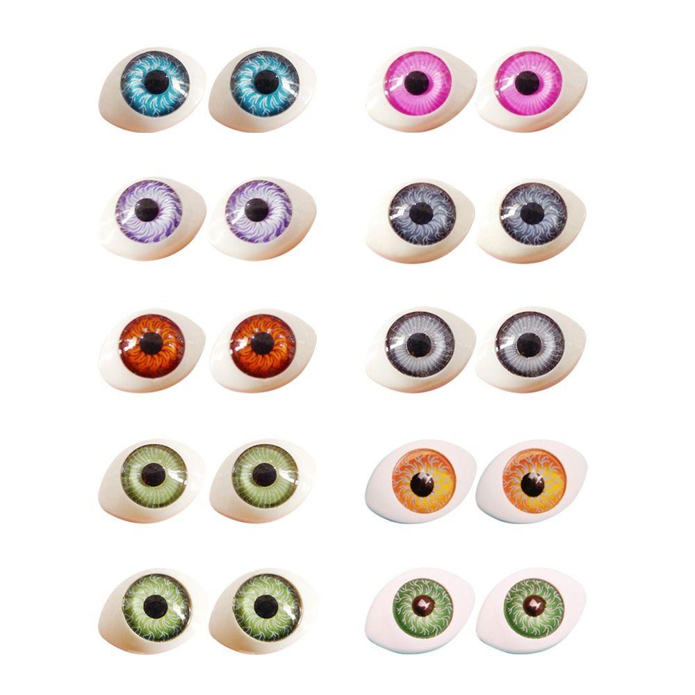 5pairs DIY Doll Eyeball 12x16mm Eyes Accessories High Quality Doll Acrylic Eyes DIY BJD Doll
