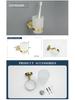 European Luxury Brass Bathroom Set: Knurled Towel Bar, Tissue Holder, Coat Hook, Toilet Brush, Soap Dispenser, Towel Ring.