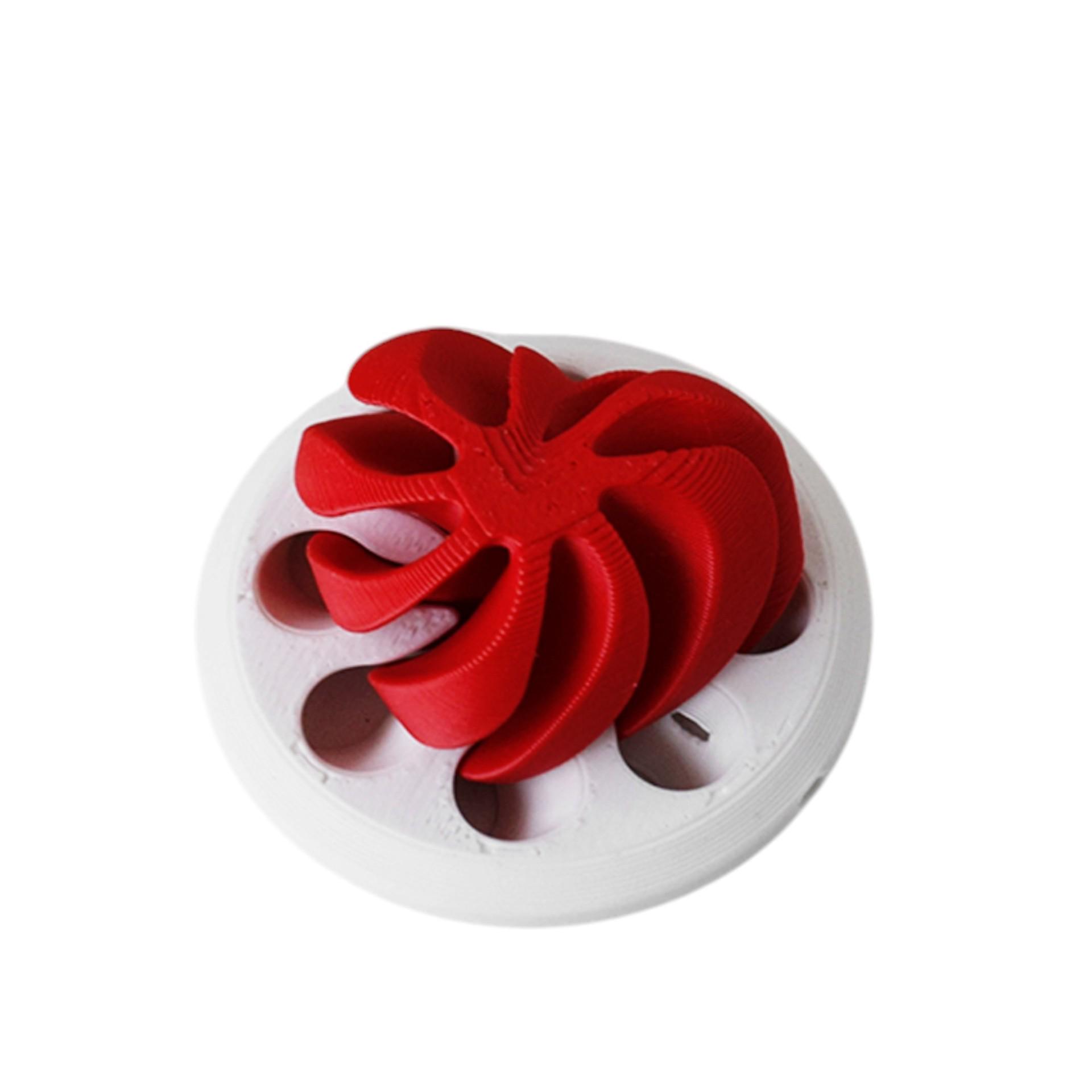 

3D Printed Valentine s Heart Push Pop Fidget Toy – Creative Gift & Desk Ornament Red and White