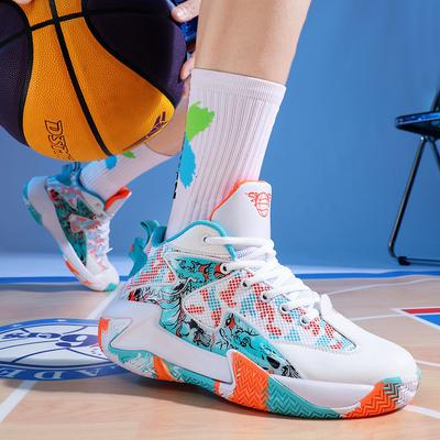 Anti-Slip Wear-Resistant Basketball Shoes Mesh Breathable Teenagers Adult Men Women Practical Competition Training Sports Shoes