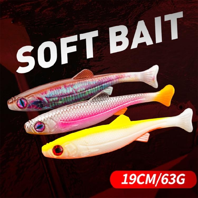 190mm 63g Simulation Baits Soft Swimming Lures Slow Sinking Lures Artificial Fish Lures Swimbaits Soft Fishing Baits